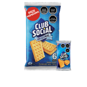 Galletas Club Social original x6 paquetes x24g c/u